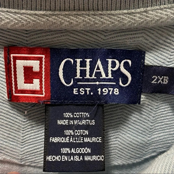 Big & Tall Chaps Polo Shirt (Carolina Blue) 2XB - Picture 2 of 3